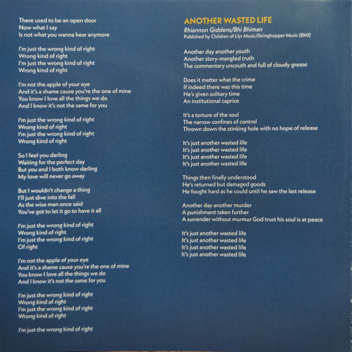 Rhiannon Giddens – You’re The One Music CD