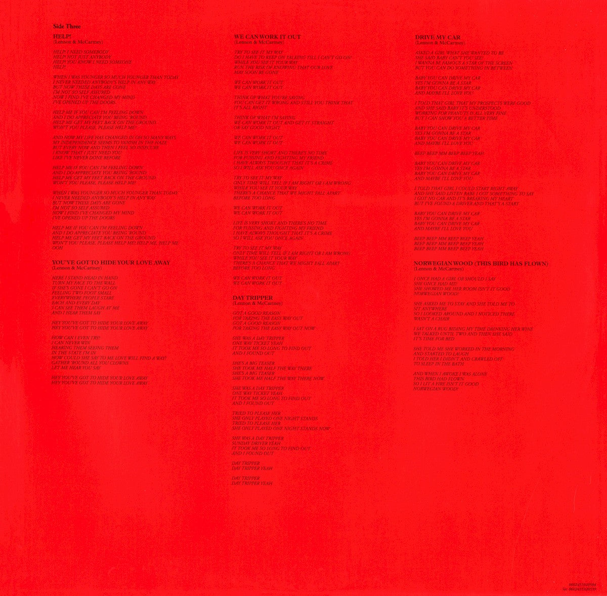 The Beatles – 1962-1966 (The Red Album): 2023 Edition (3-LP Vinyl) Vinyl Record