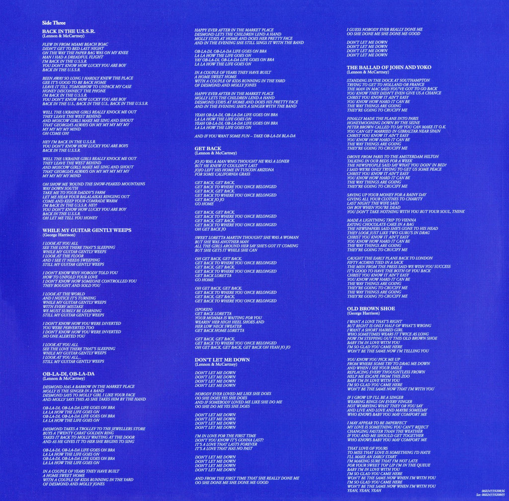 The Beatles – 1967-1970 (The Blue Album): 2023 Edition (3-LP Vinyl) Vinyl Record