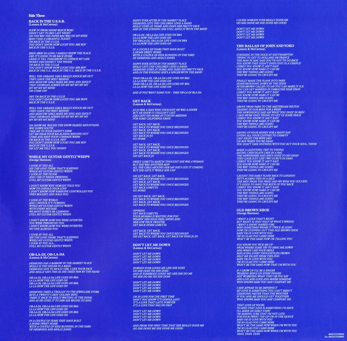 The Beatles – 1967-1970 (The Blue Album): 2023 Edition (3-LP Vinyl) Vinyl Record