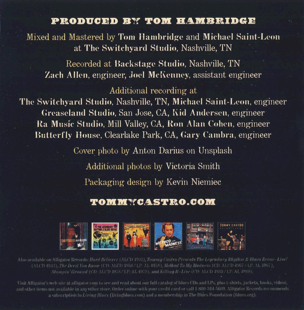 Tommy Castro – A Bluesman Came To Town Music CD