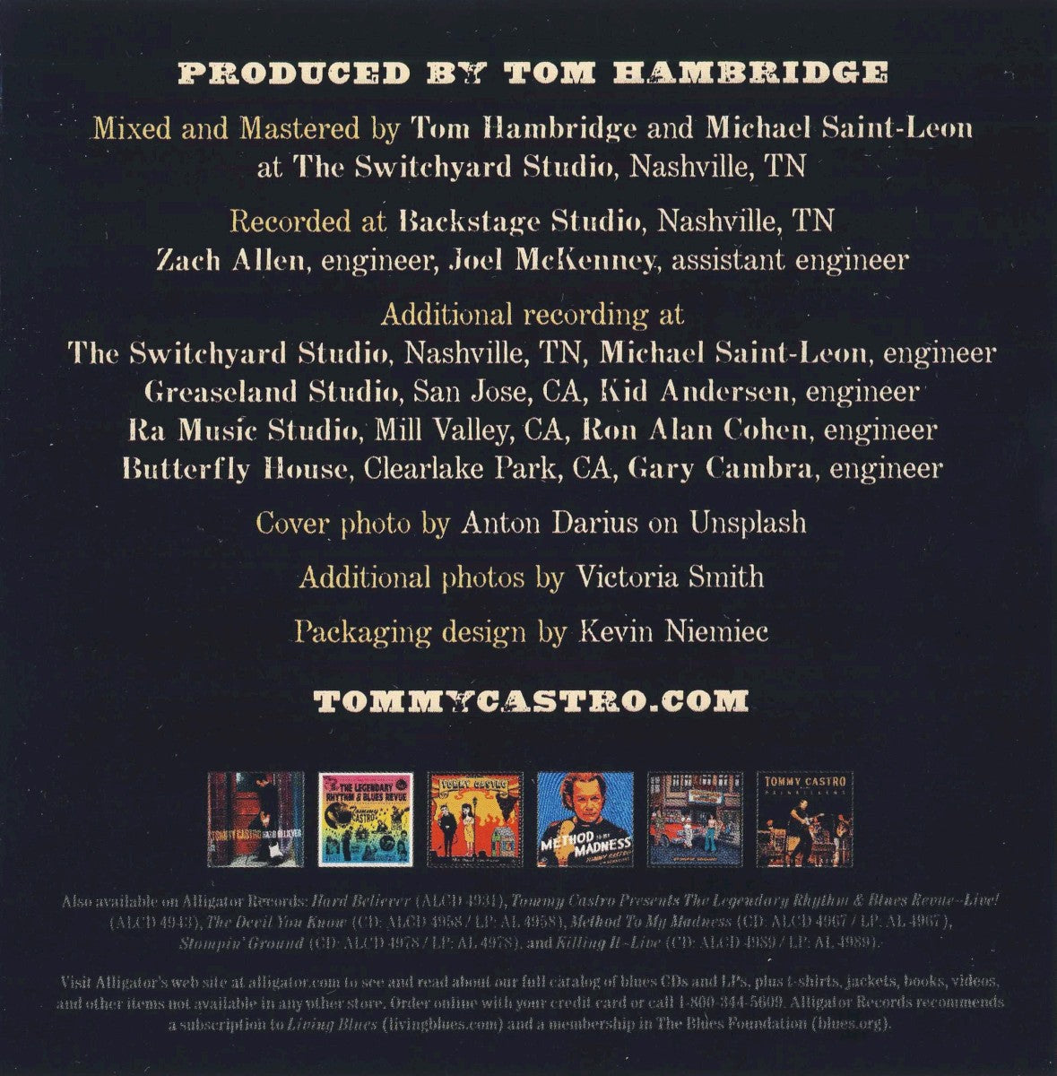 Tommy Castro – A Bluesman Came To Town Music CD