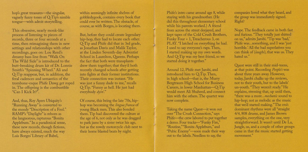 A Tribe Called Quest – People's Instinctive Travels And The Paths Of Rhythm Music CD