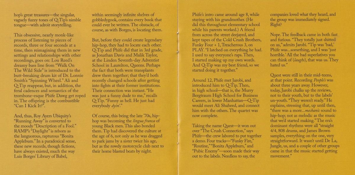 A Tribe Called Quest – People's Instinctive Travels And The Paths Of Rhythm Music CD