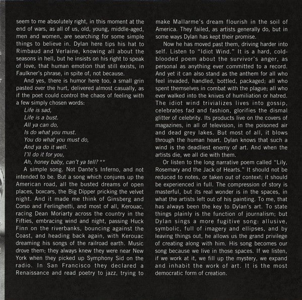 Bob Dylan – Blood On The Tracks (LP Vinyl) Vinyl Record