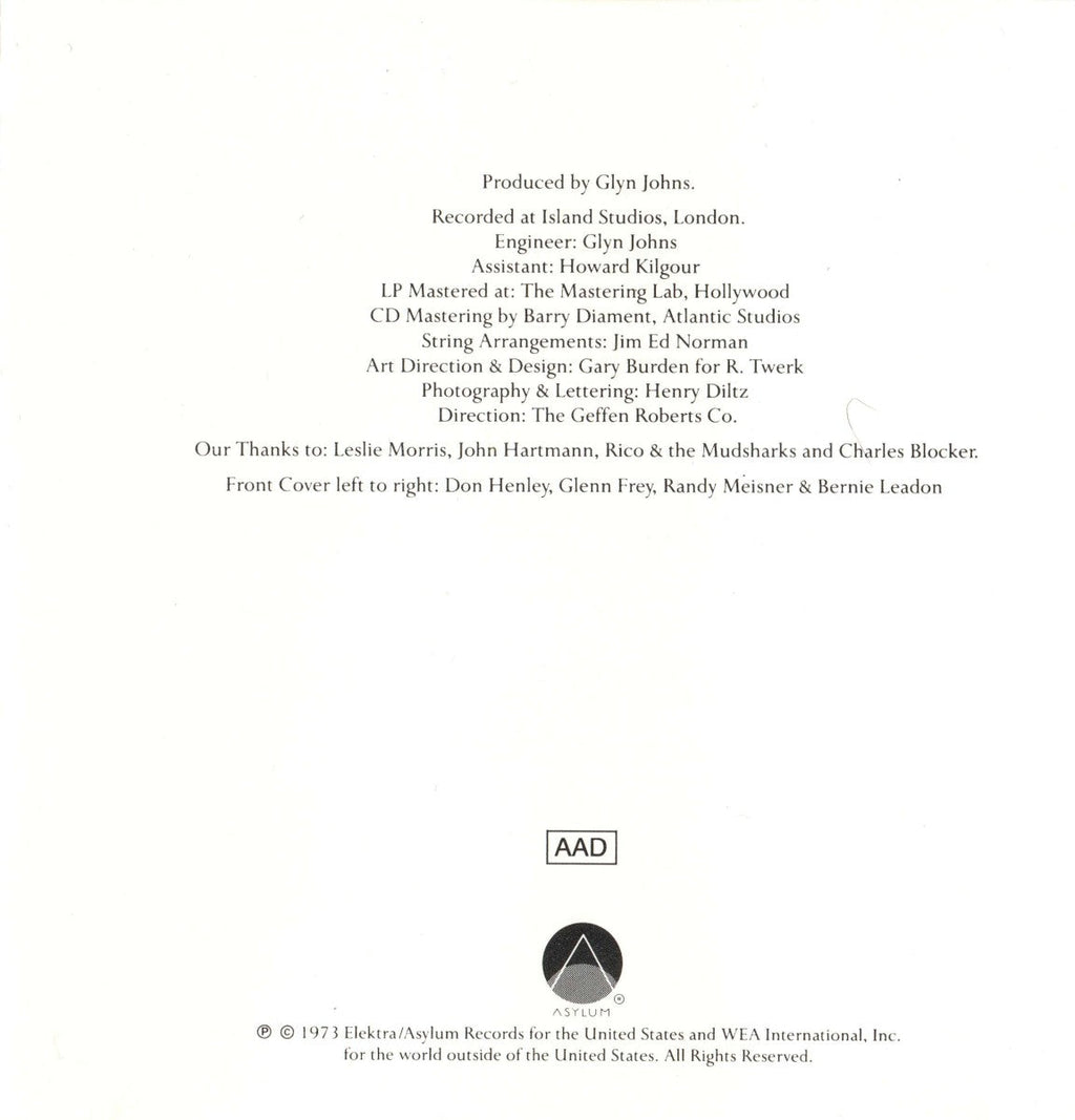 Eagles – Desperado Music CD