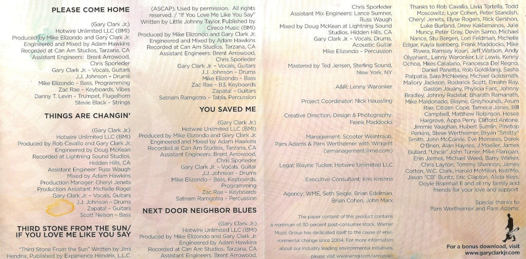 Gary Clark Jr. – Blak and Blu (2-LP Vinyl) Vinyl Record