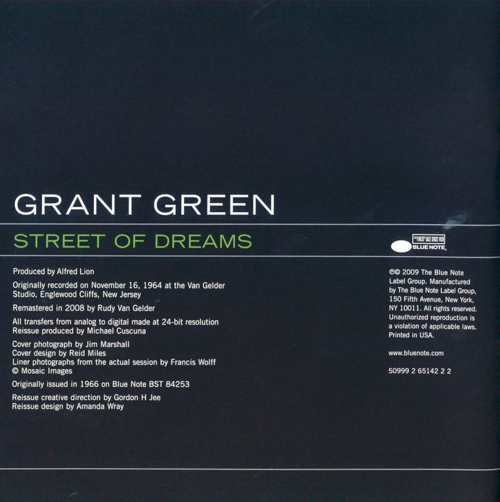 Grant Green – Street Of Dreams (LP Vinyl) Vinyl Record