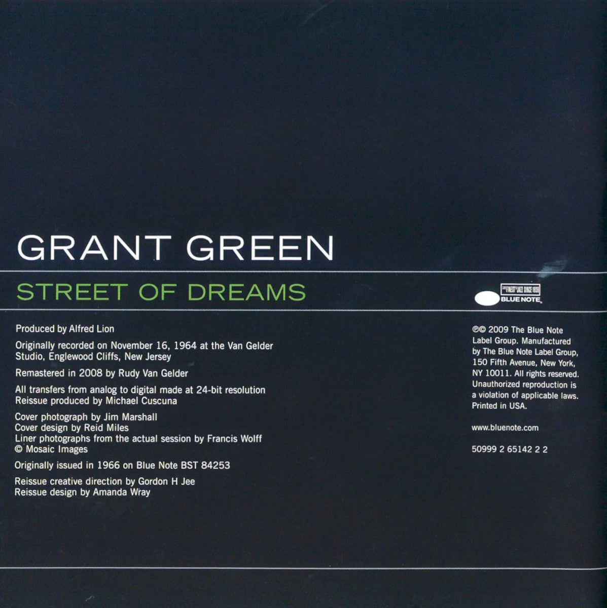 Grant Green – Street Of Dreams (LP Vinyl) Vinyl Record