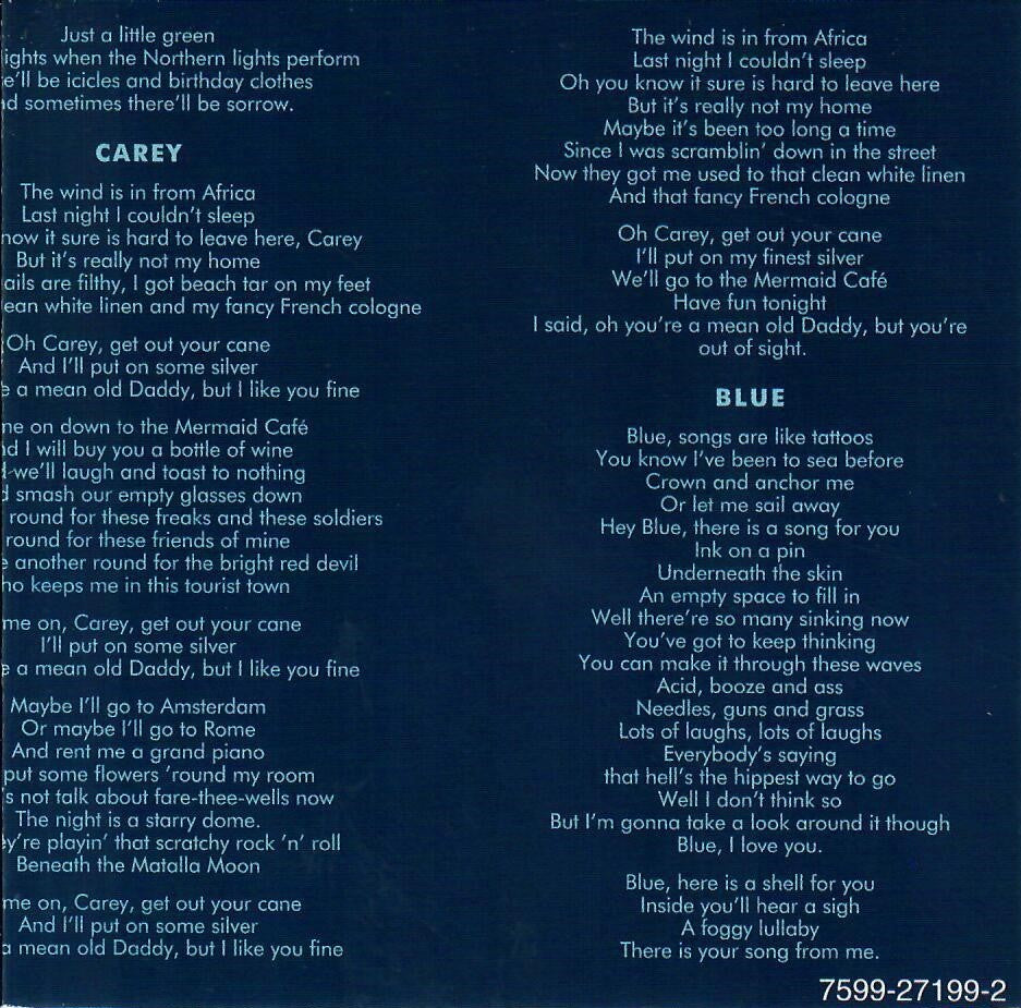 Joni Mitchell – Blue Music CD