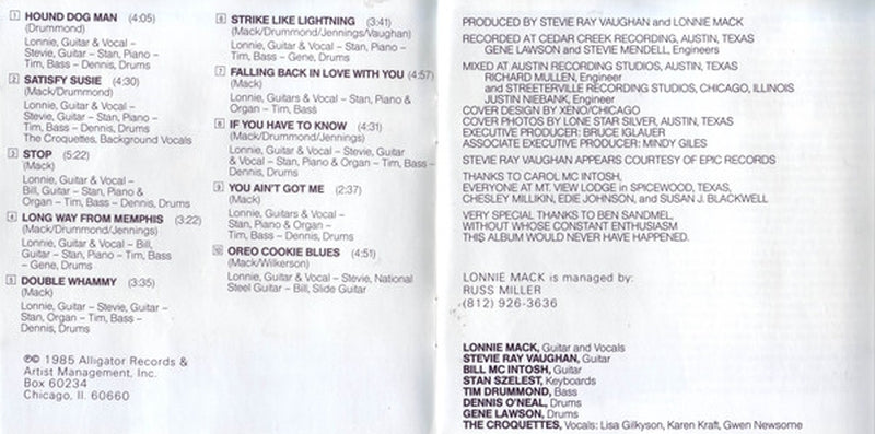 Lonnie Mack – Strike Like Lightning Music CD