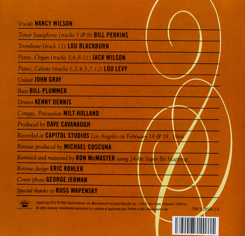 Nancy Wilson – Today, Tomorrow, Forever Music CD