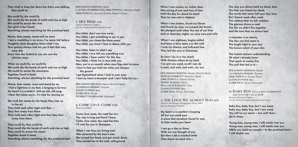 Rhiannon Giddens – Freedom Highway Music CD