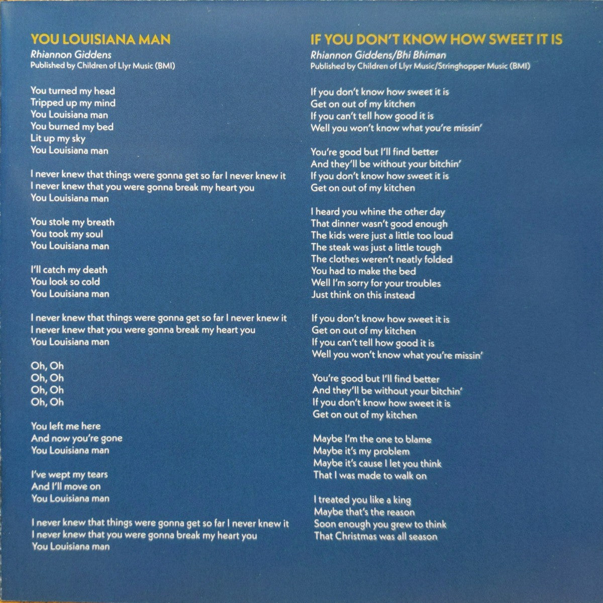 Rhiannon Giddens – You’re The One Music CD