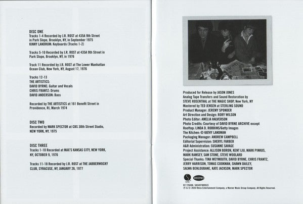 Talking Heads – Tentative Decisions: Demos & Live (3-CD) Music CD