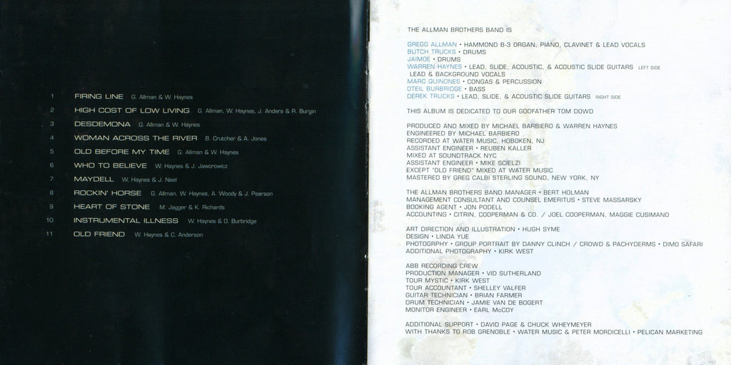 The Allman Brothers Band – Hittin the Note Music CD