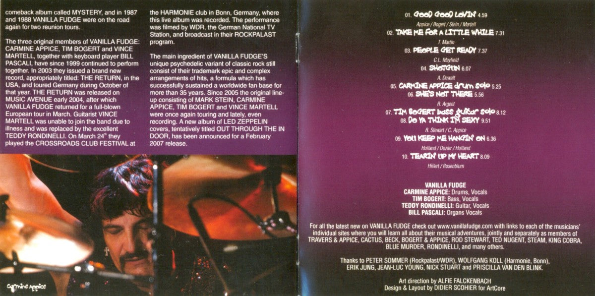 Vanilla Fudge – Live Music CD