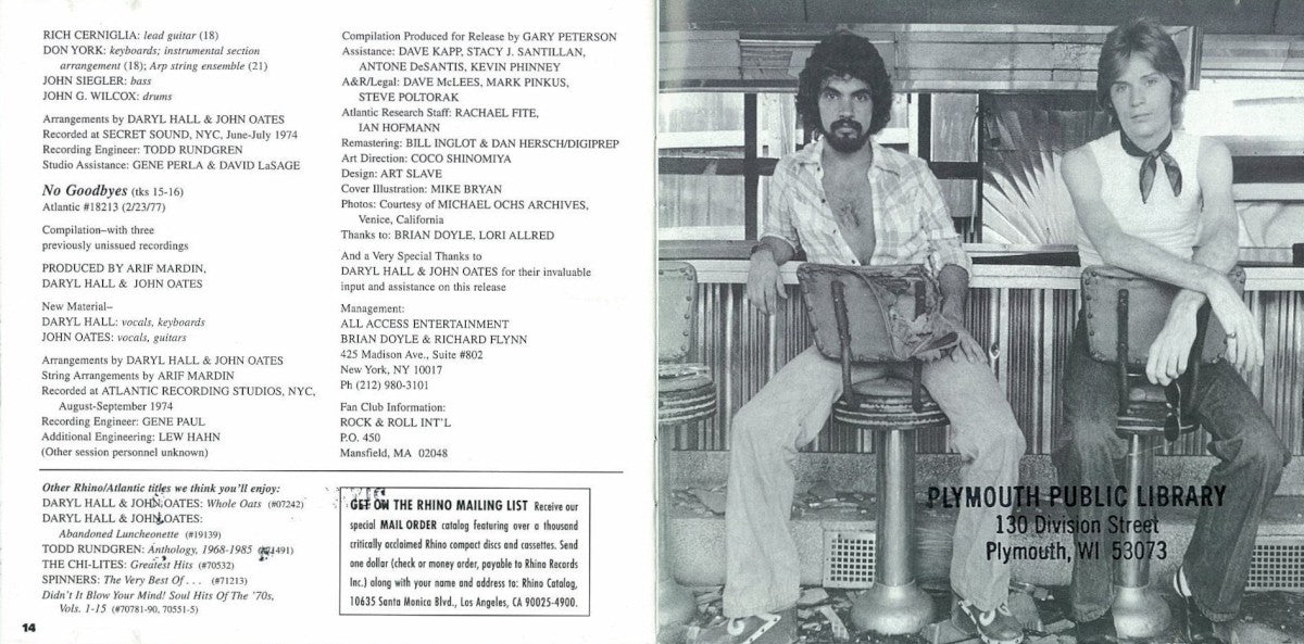 Daryl Hall & John Oates – The Atlantic Collection Music CD