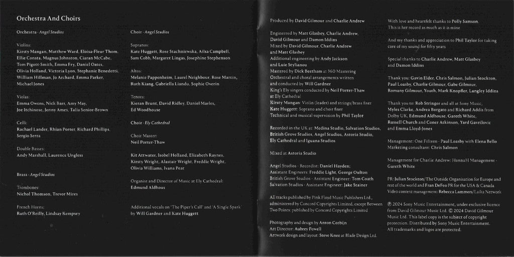 David Gilmour – Luck and Strange Music CD