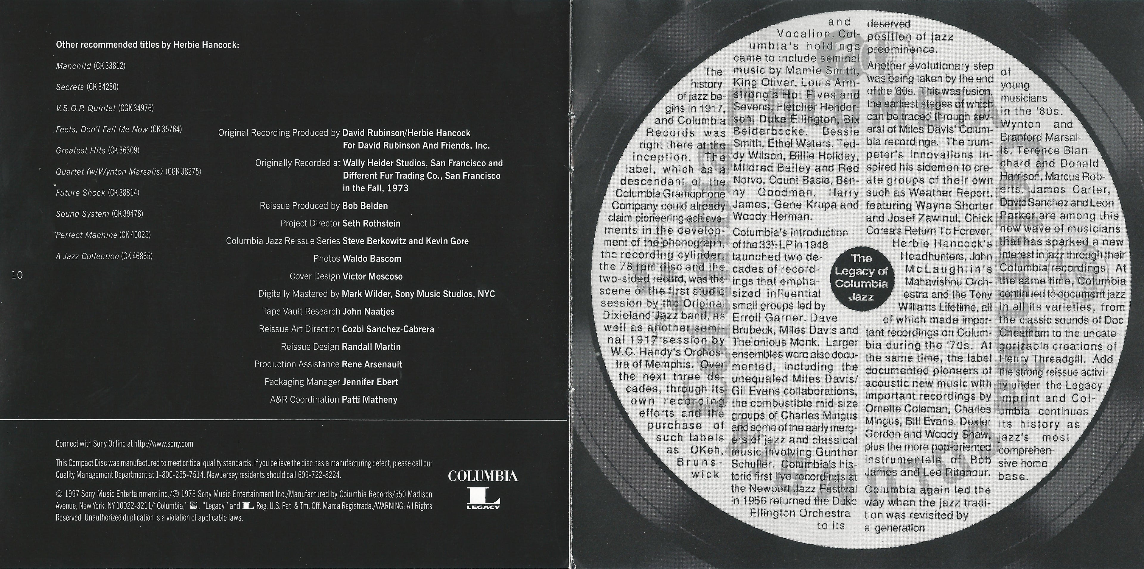 Herbie Hancock – Headhunters Music CD