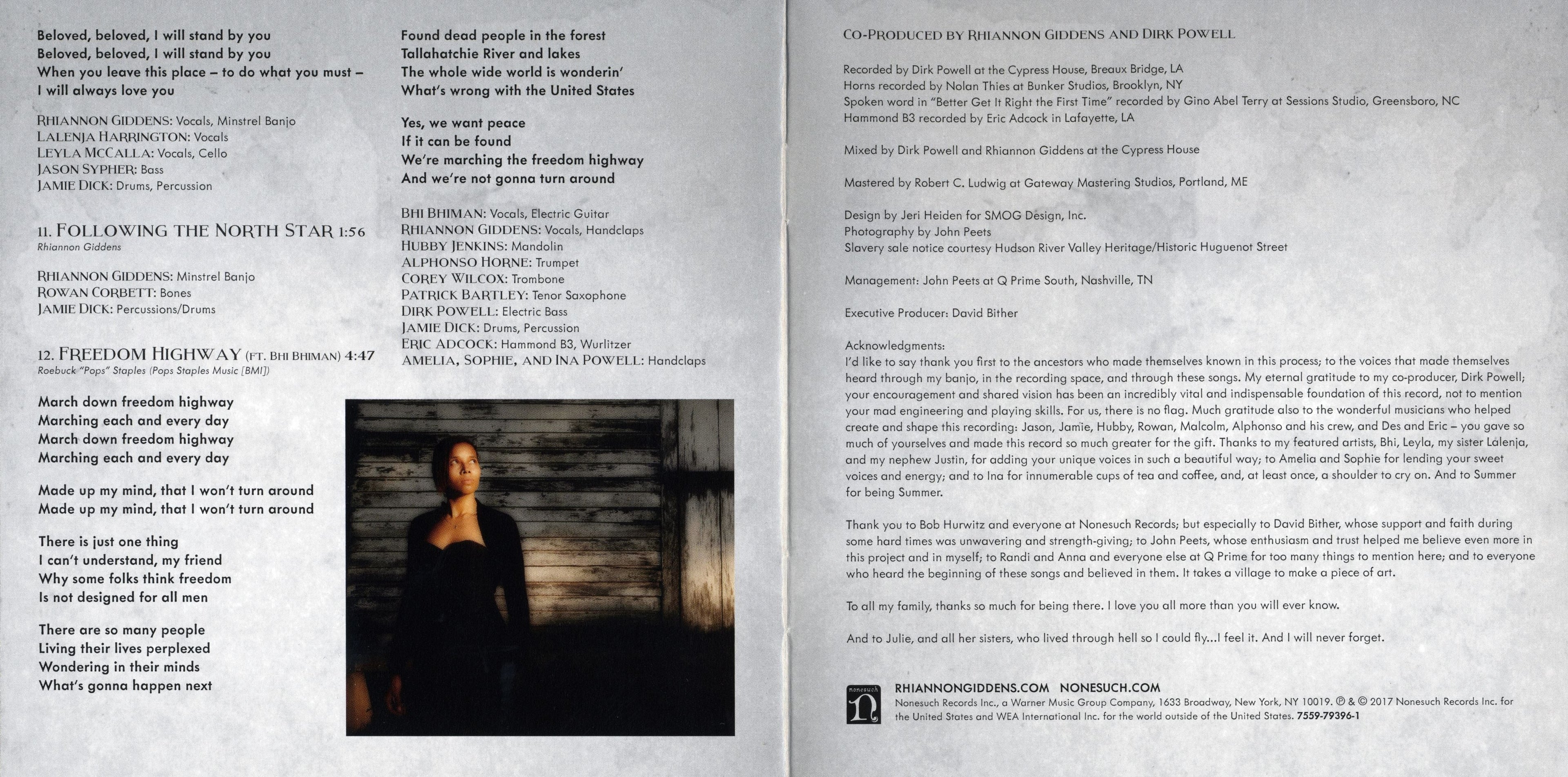 Rhiannon Giddens – Freedom Highway Music CD