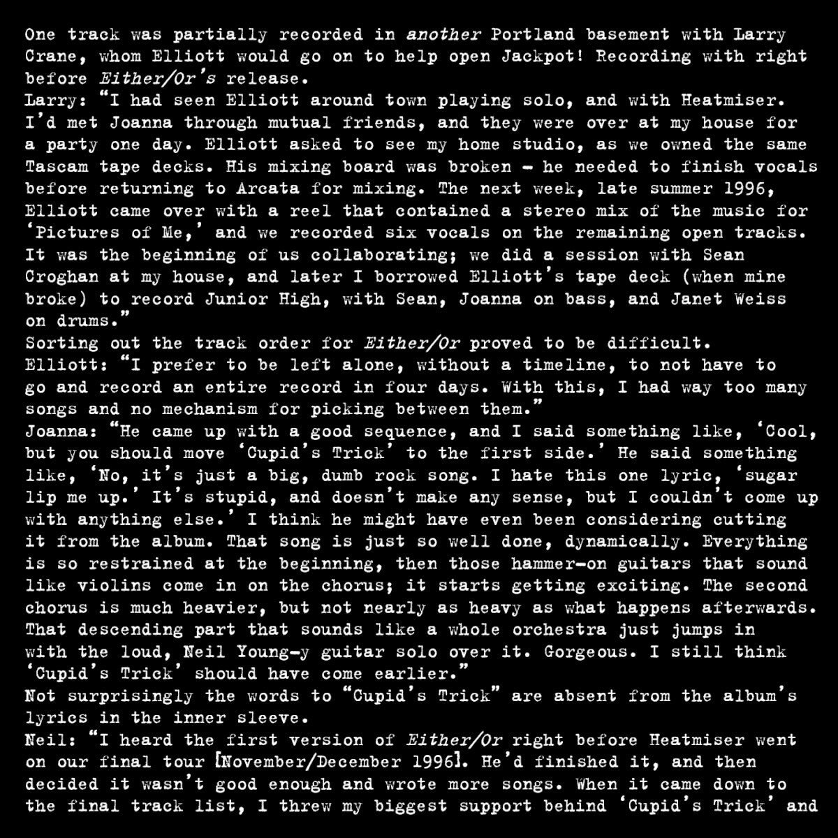 Elliott Smith – Either / Or Music CD