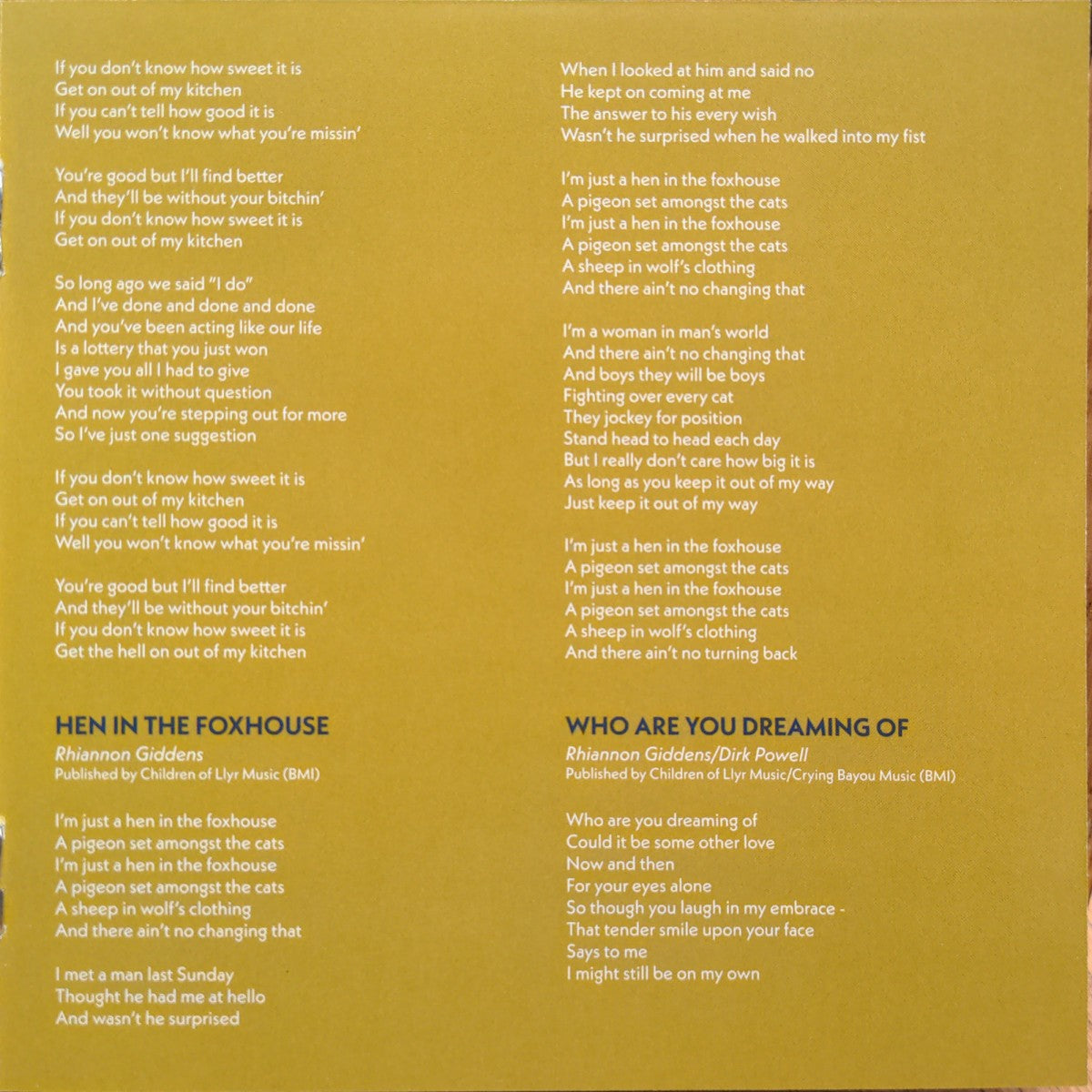 Rhiannon Giddens – You’re The One Music CD