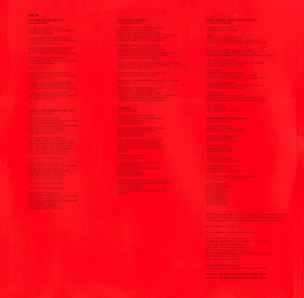 The Beatles – 1962-1966 (The Red Album): 2023 Edition (3-LP Vinyl) Vinyl Record
