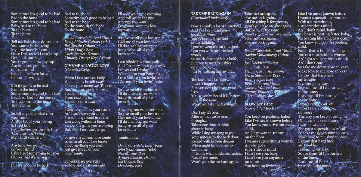 Whitesnake – The Blues Album Music CD