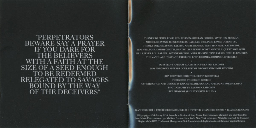 D'Angelo – Black Messiah Music CD