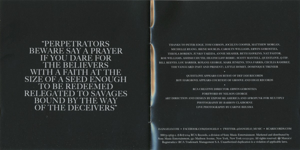 D'Angelo – Black Messiah Music CD