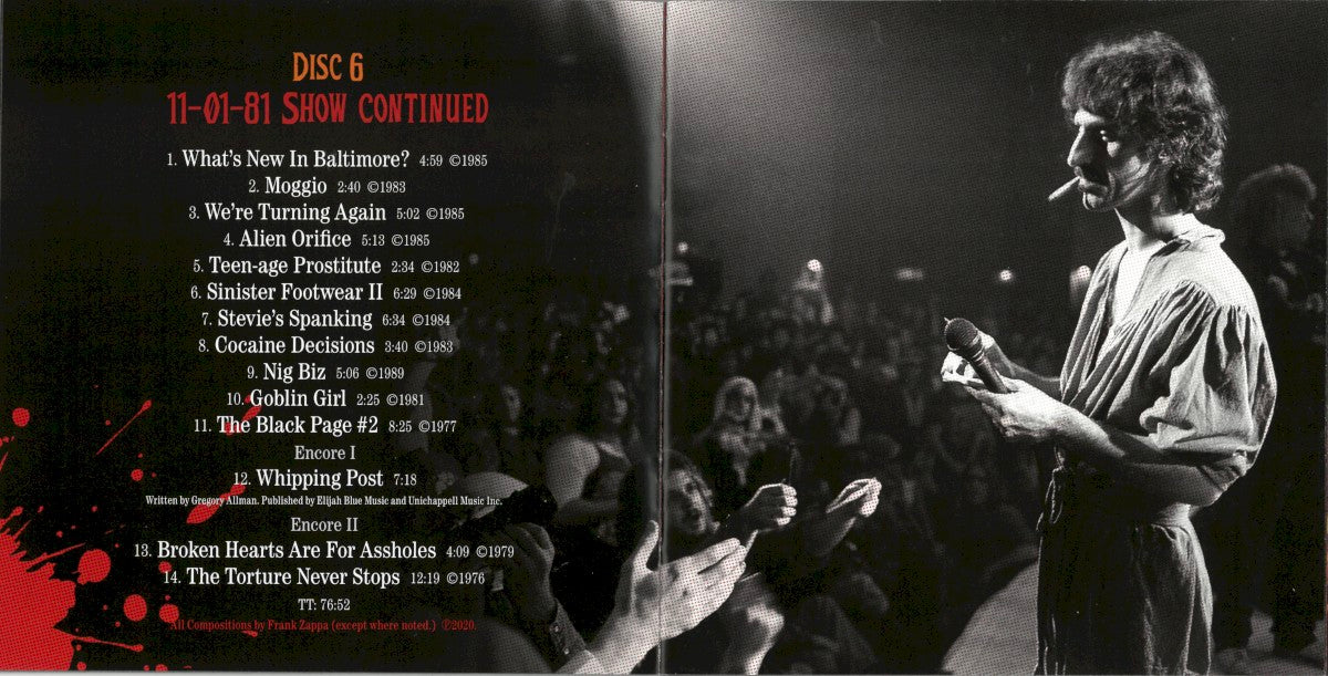 Frank Zappa – Halloween 81: Live At The Palladium, NYC (6-CD) Music CD