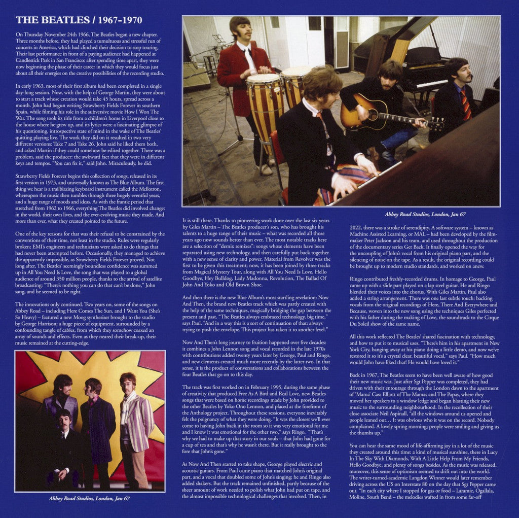 The Beatles – 1967-1970 (The Blue Album): 2023 Edition (3-LP Vinyl) Vinyl Record
