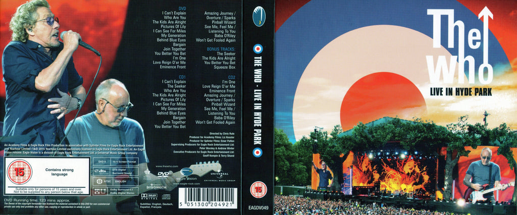 The Who – Live In Hyde Park (2-CD and Blu-ray) Music CD