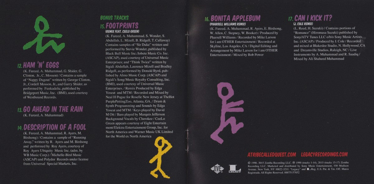 A Tribe Called Quest – People's Instinctive Travels And The Paths Of Rhythm Music CD