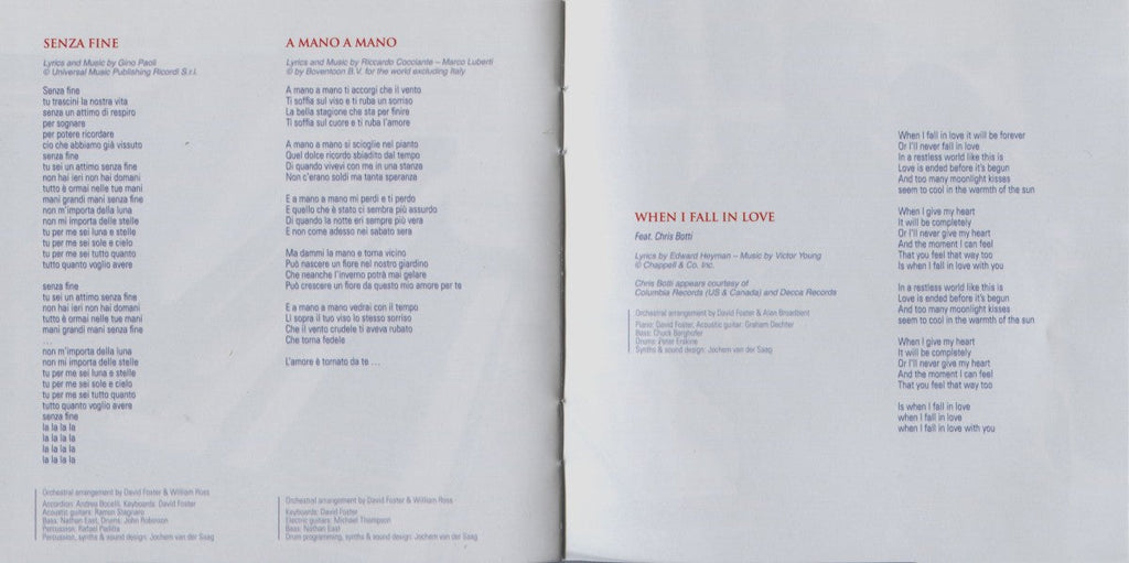 Andrea Bocelli – Passione Music CD
