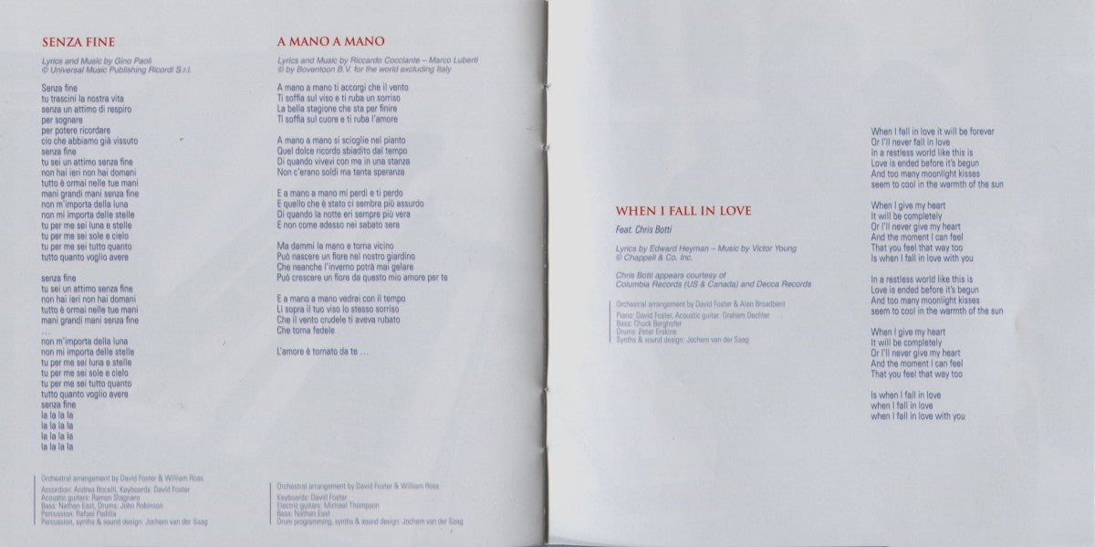 Andrea Bocelli – Passione Music CD