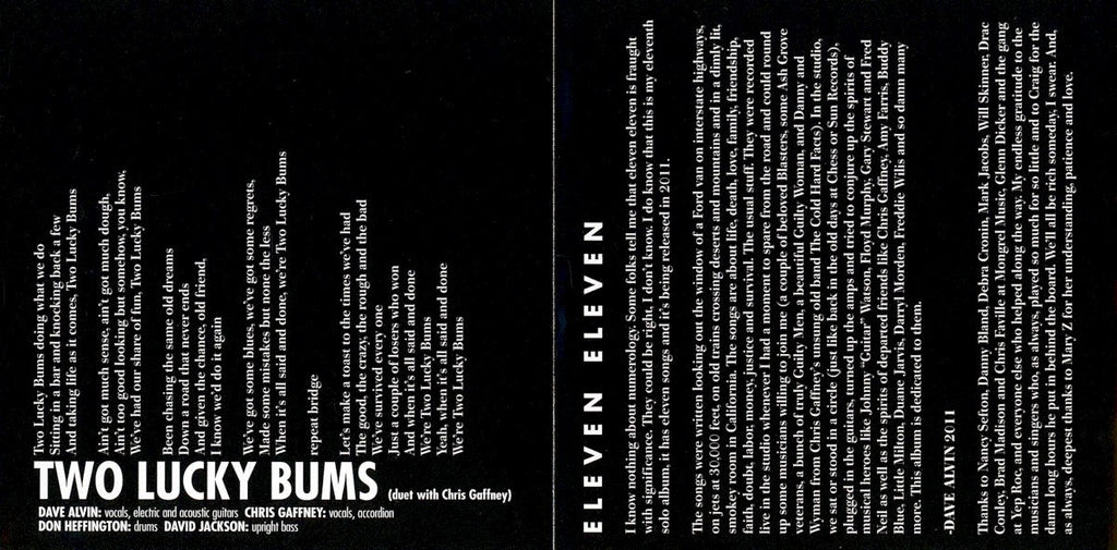 Dave Alvin – Eleven Eleven Music CD