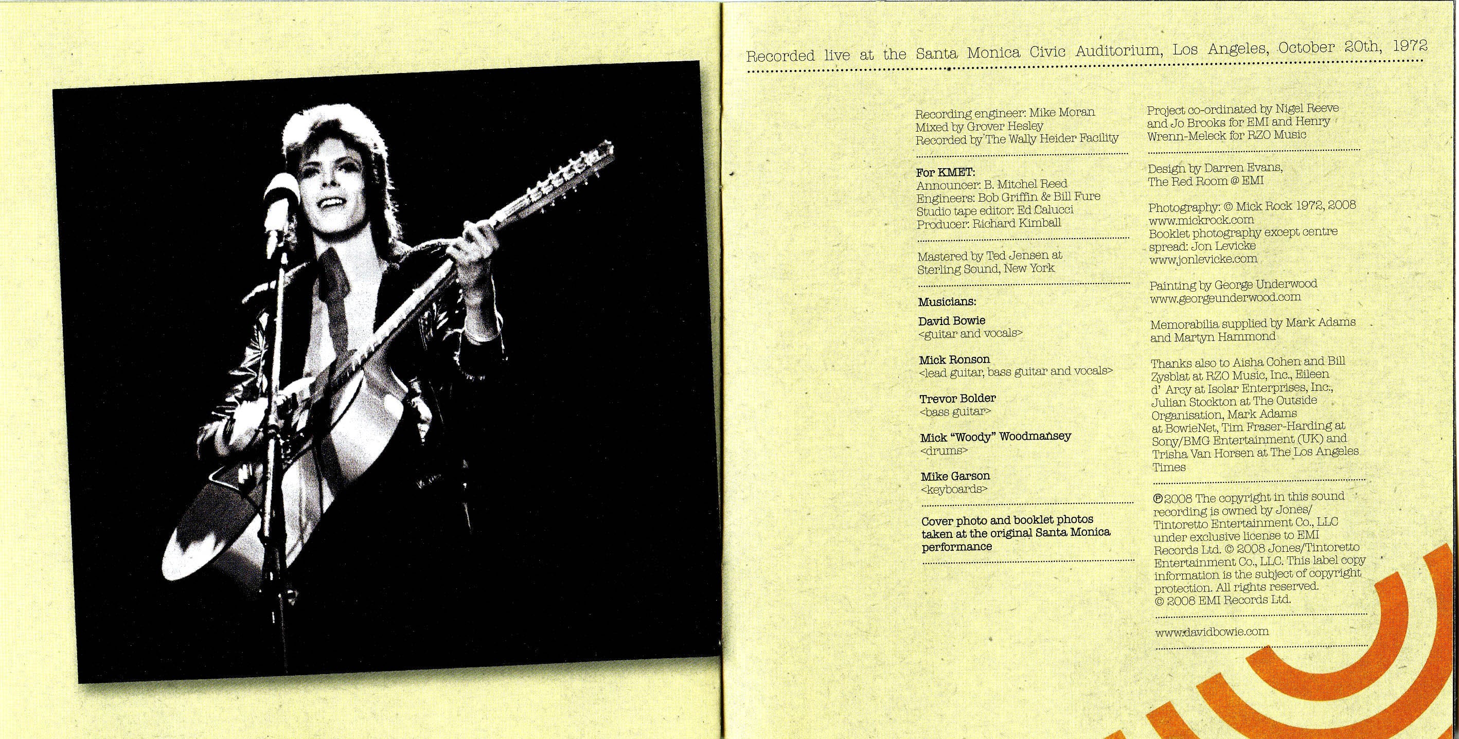 David Bowie – Live Santa Monica '72 (2-LP Vinyl) Vinyl Record
