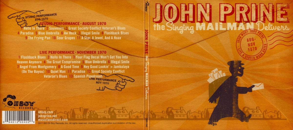 John Prine – The Singing Mailman Delivers (2-CD) Music CD