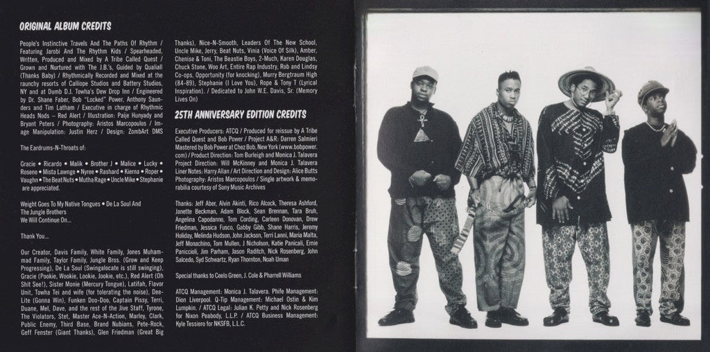 A Tribe Called Quest – People's Instinctive Travels And The Paths Of Rhythm Music CD