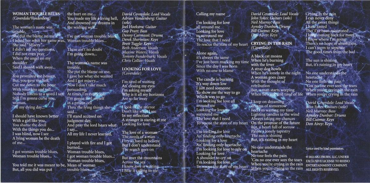 Whitesnake – The Blues Album Music CD