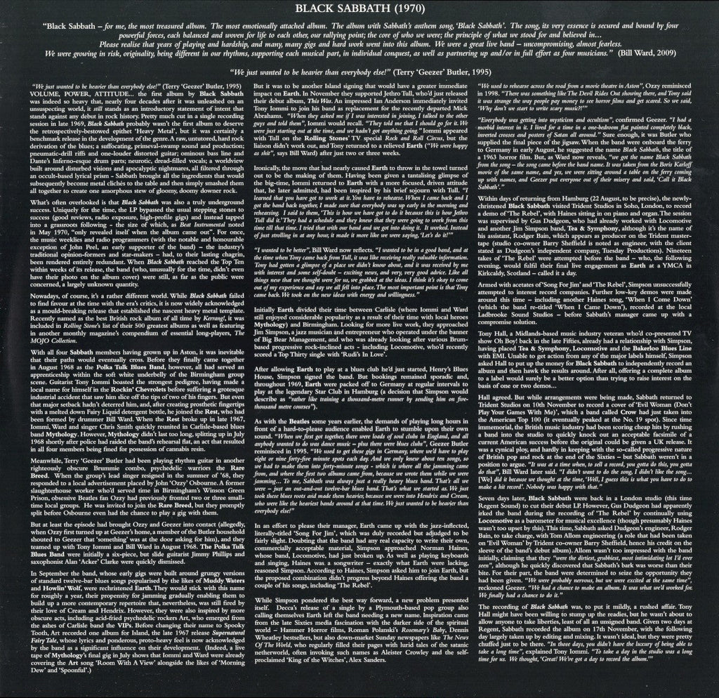 Black Sabbath – Black Sabbath (LP Vinyl) Vinyl Record