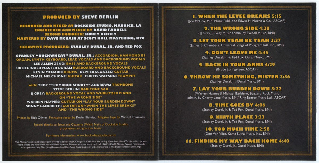 Buckwheat Zydeco – Lay Your Burden Down Music CD