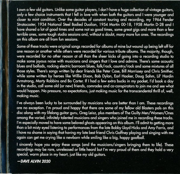 Dave Alvin – From An Old Guitar: Rare and Unreleased Recordings Music CD