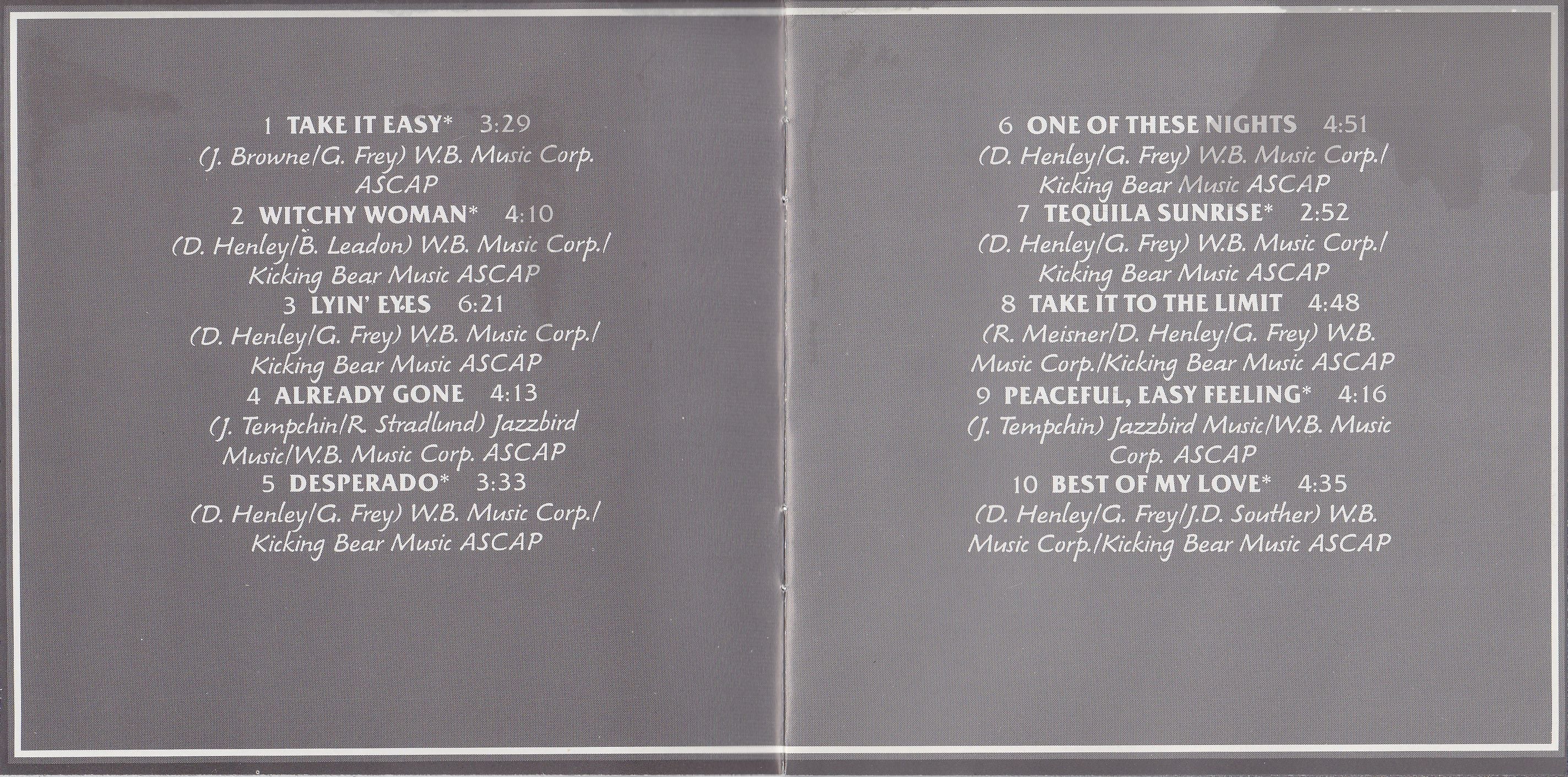 Eagles – Greatest Hits 1971-75 Music CD