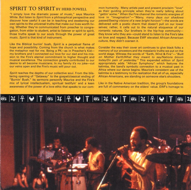 Earth, Wind & Fire – Spirit Music CD