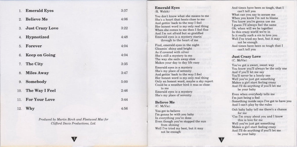 Fleetwood Mac – Mystery to Me Music CD
