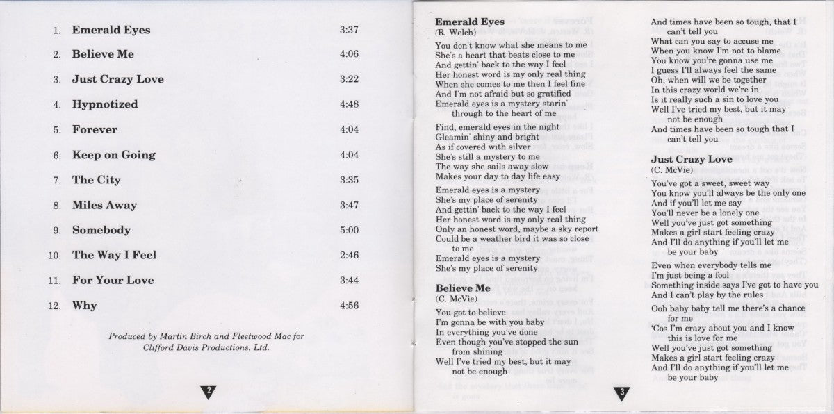 Fleetwood Mac – Mystery to Me Music CD