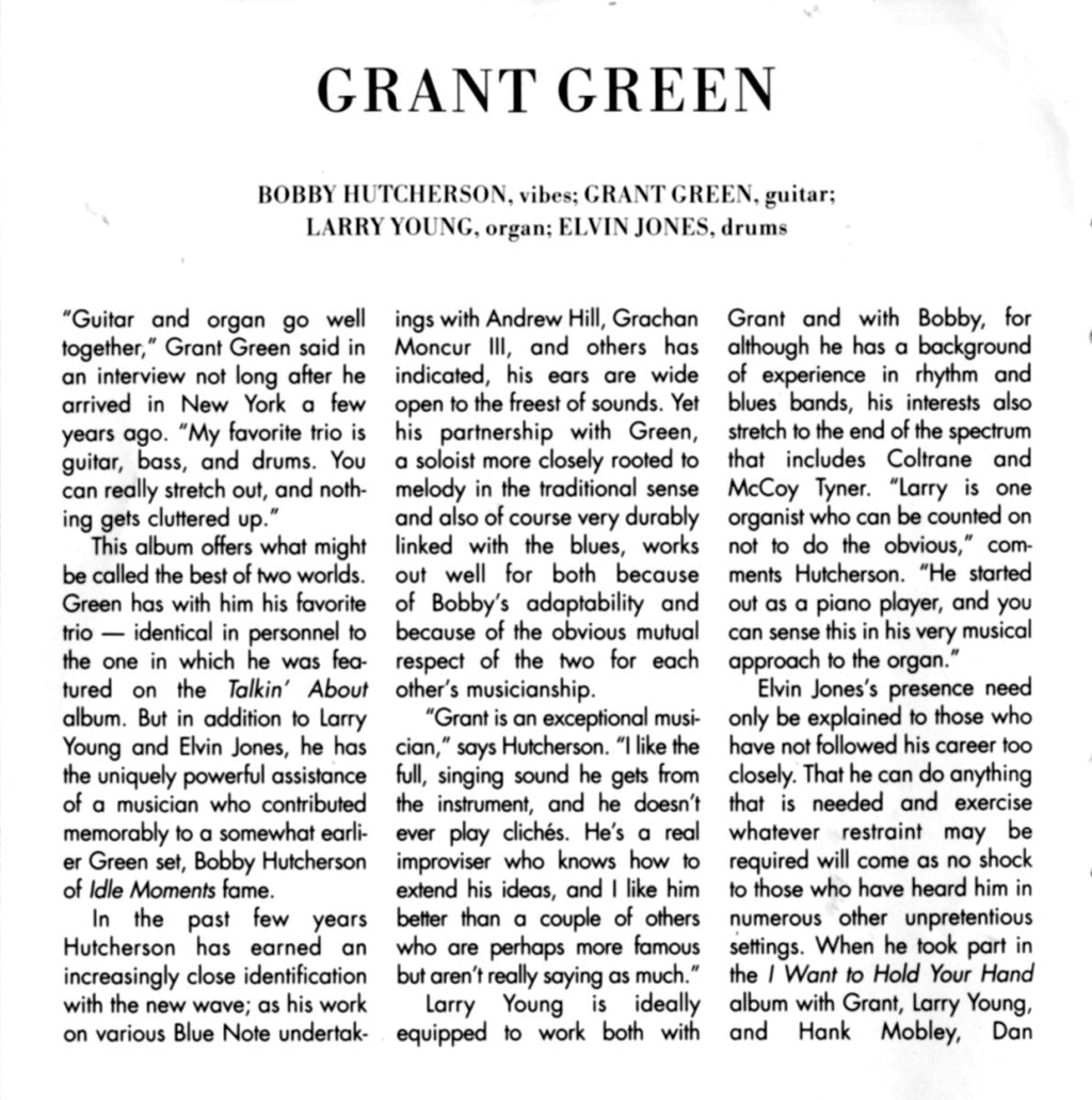 Grant Green – Street Of Dreams (LP Vinyl) Vinyl Record